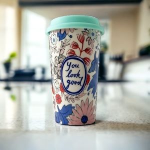 Anthropologie Molly Hatch Sweet Salutation Travel Mug